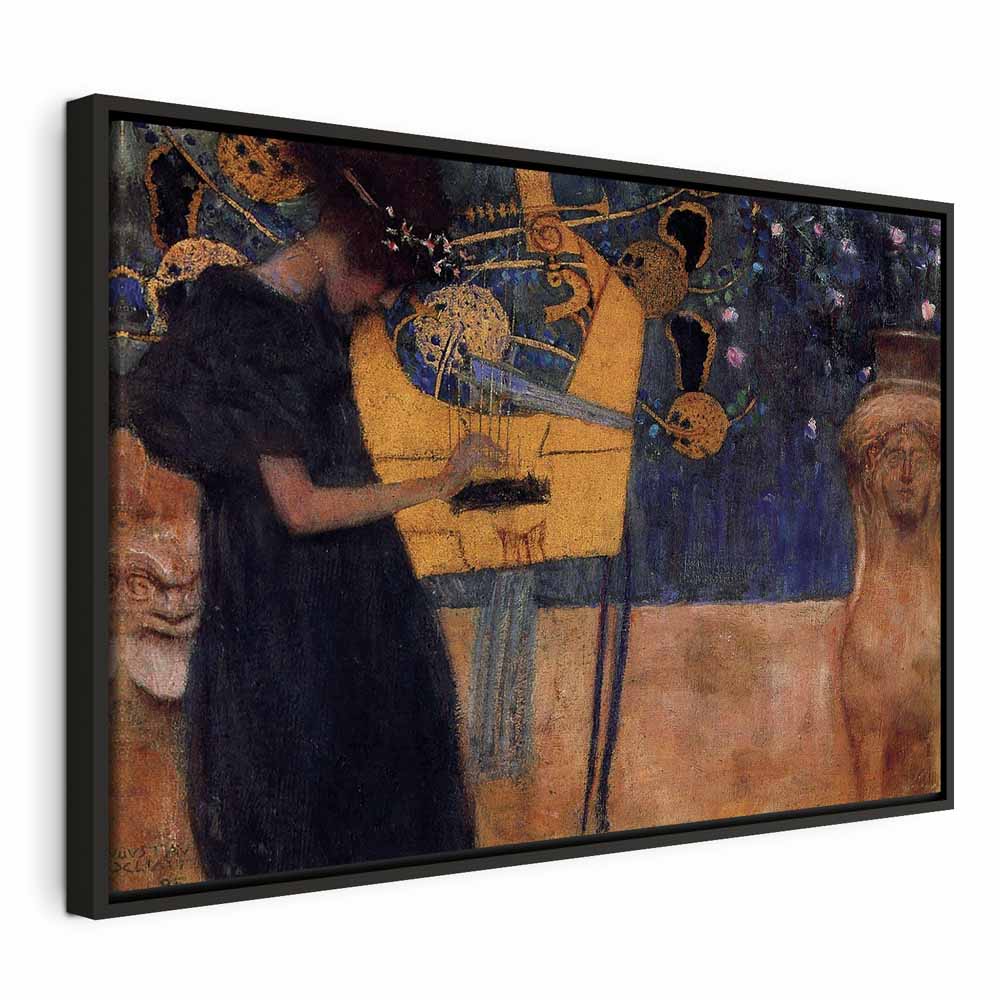 Gustav Klimt Music Gold Canvas Print