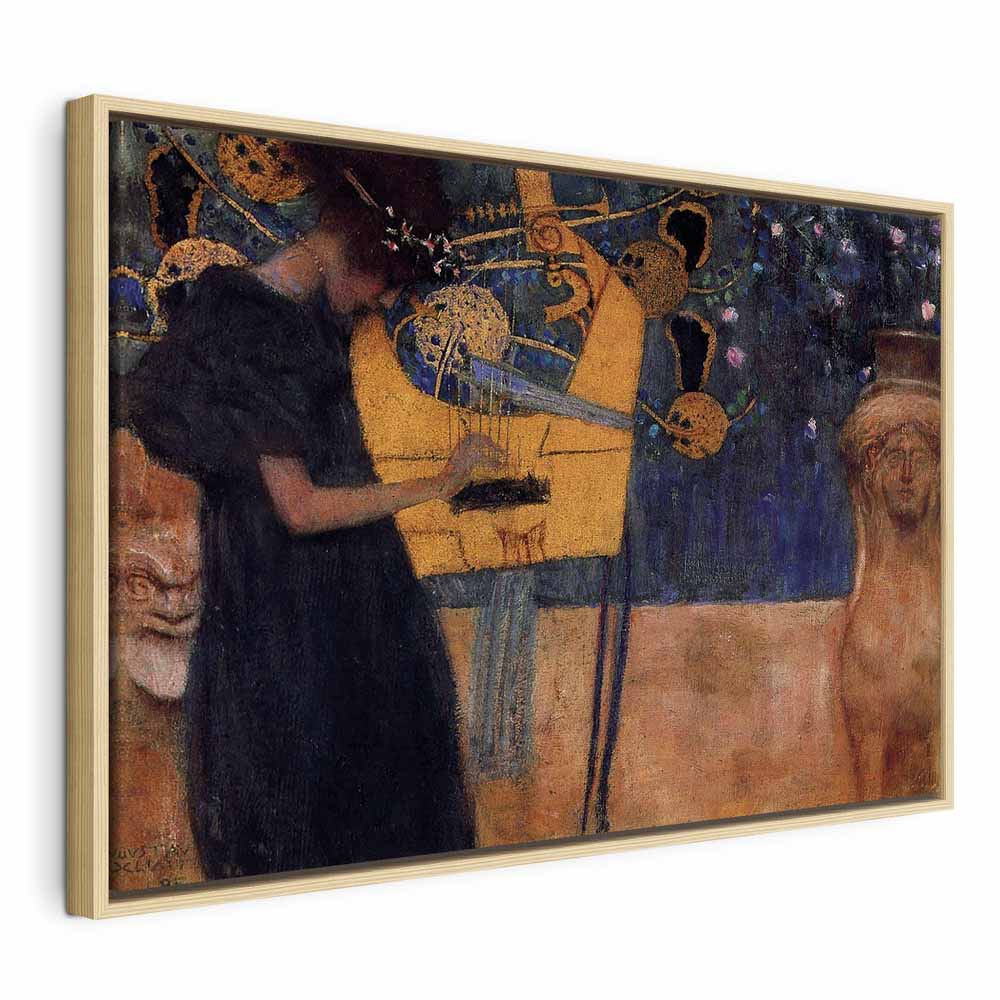 Gustav Klimt Music Gold Canvas Print