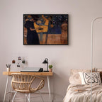 Gustav Klimt Music Gold Canvas Print