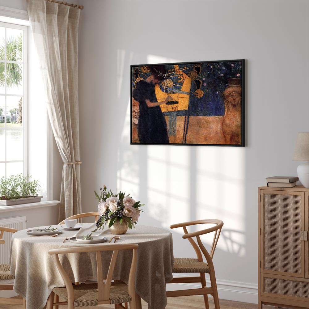 Gustav Klimt Music Gold Canvas Print