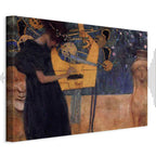 Gustav Klimt Music Gold Canvas Print