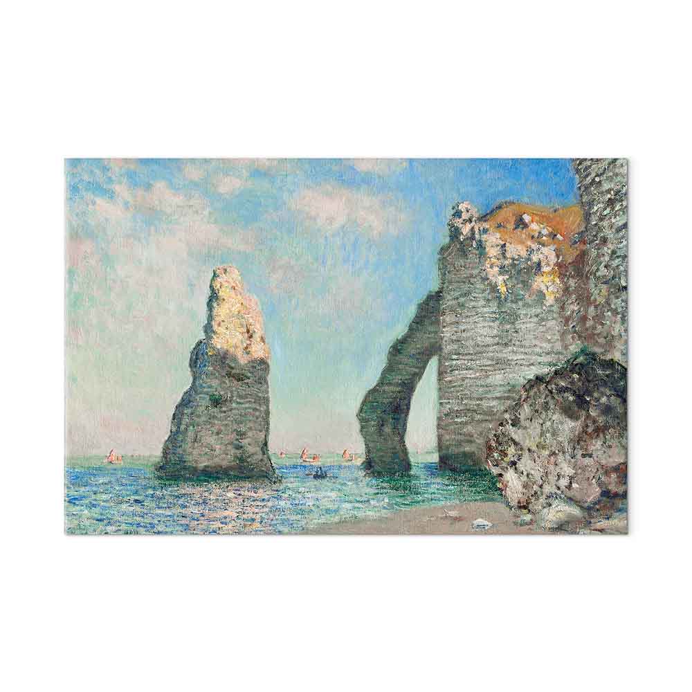 Monet Etretat Cliffs Seascape Classic Canvas Print