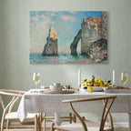 Monet Etretat Cliffs Seascape Classic Canvas Print