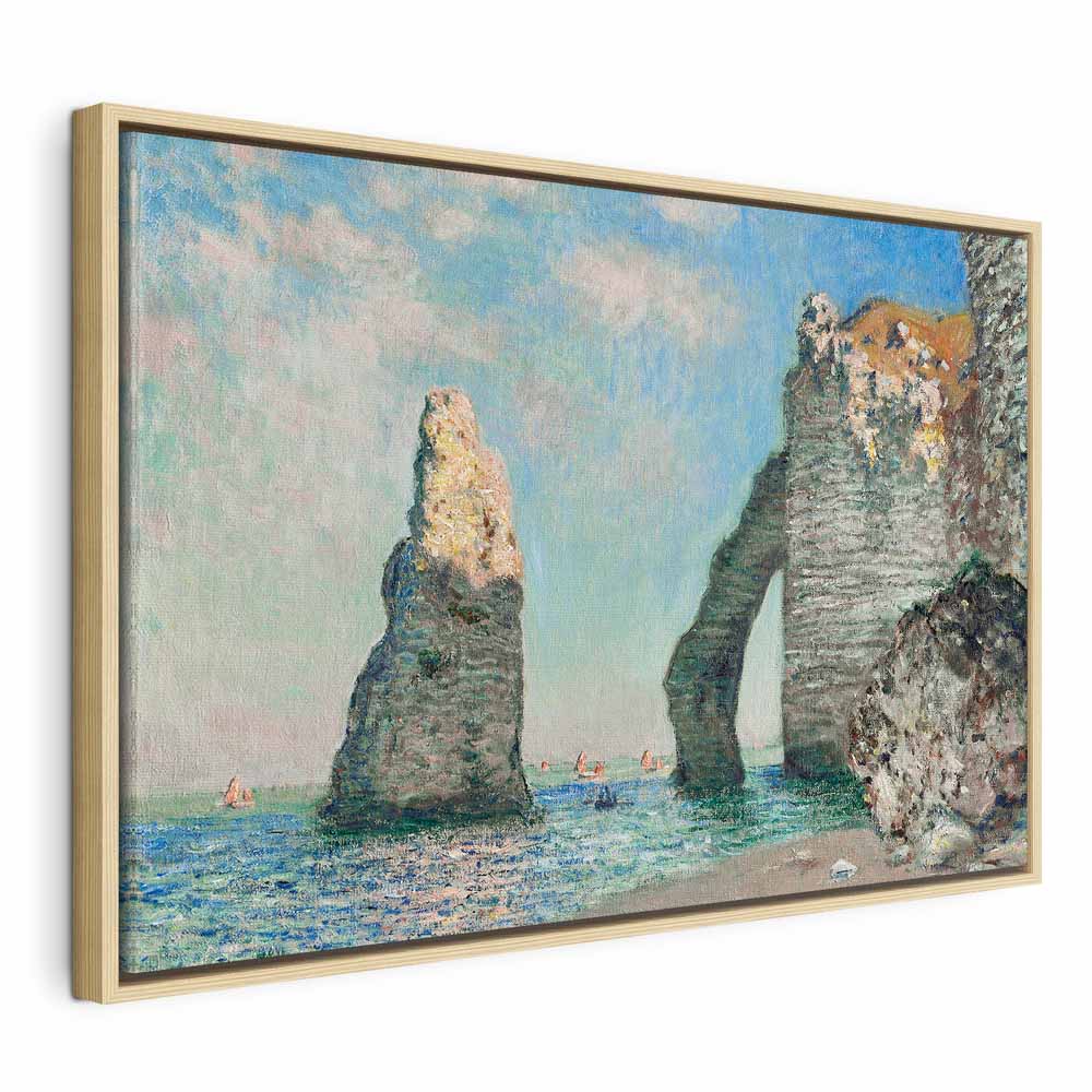 Monet Etretat Cliffs Seascape Classic Canvas Print