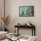 Monet Etretat Cliffs Seascape Classic Canvas Print