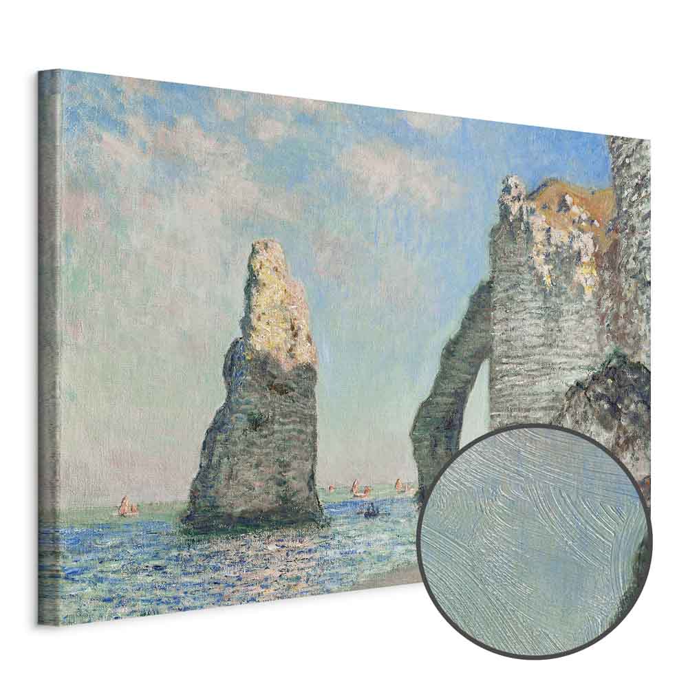 Monet Etretat Cliffs Seascape Classic Canvas Print