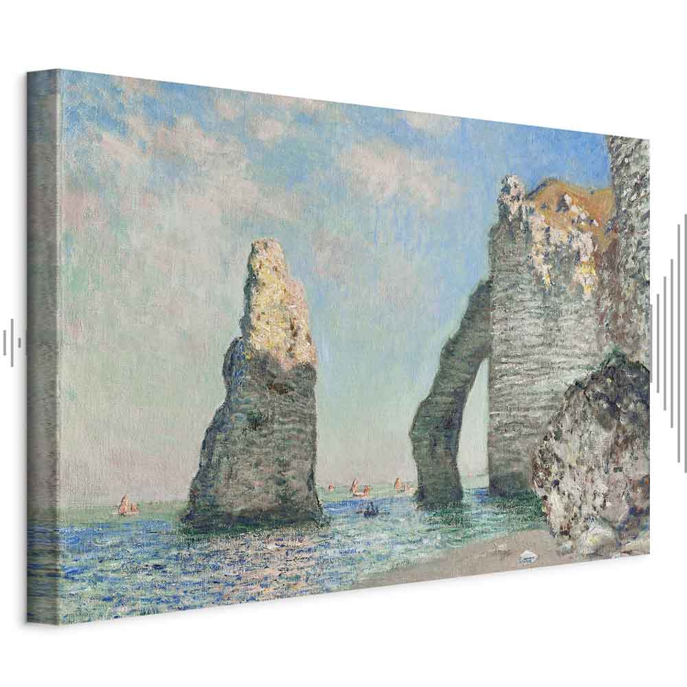Monet Etretat Cliffs Seascape Classic Canvas Print