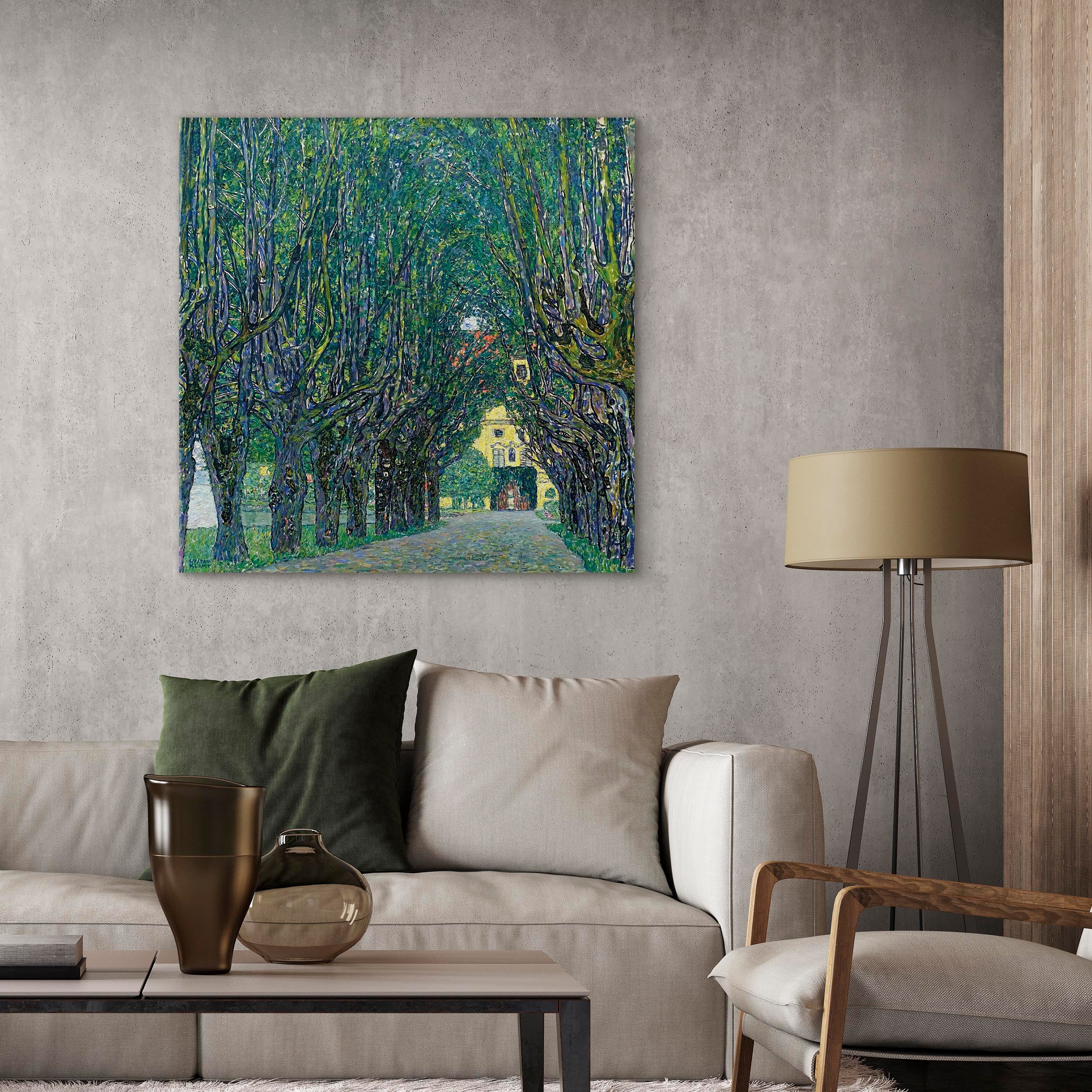 Canvas Print - Alley of Trees in the Park