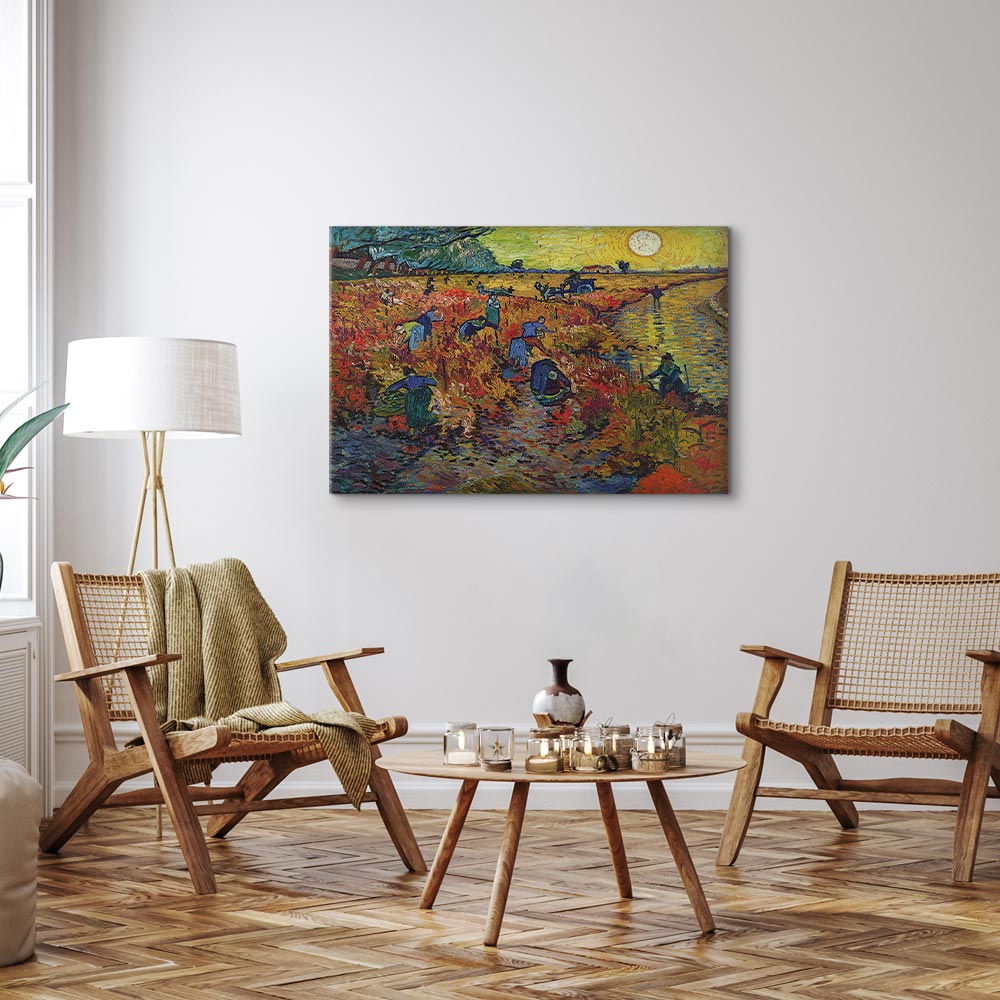 Red Vineyard Van Gogh Classic Canvas Print