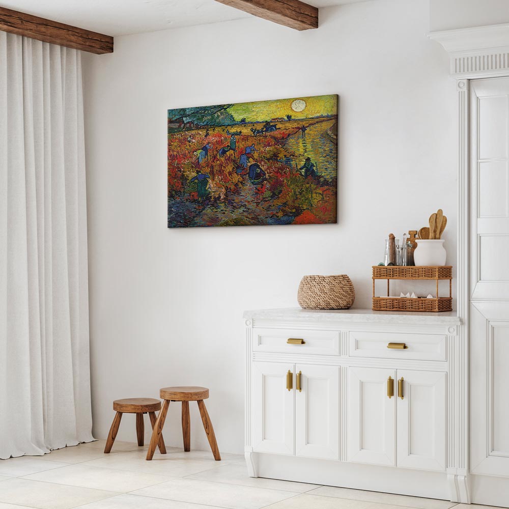 Red Vineyard Van Gogh Classic Canvas Print