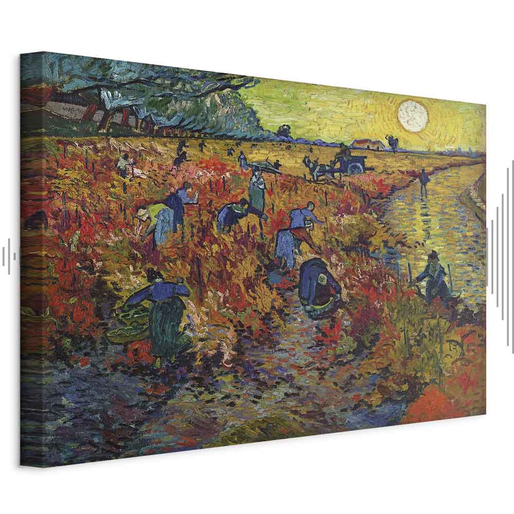 Red Vineyard Van Gogh Classic Canvas Print