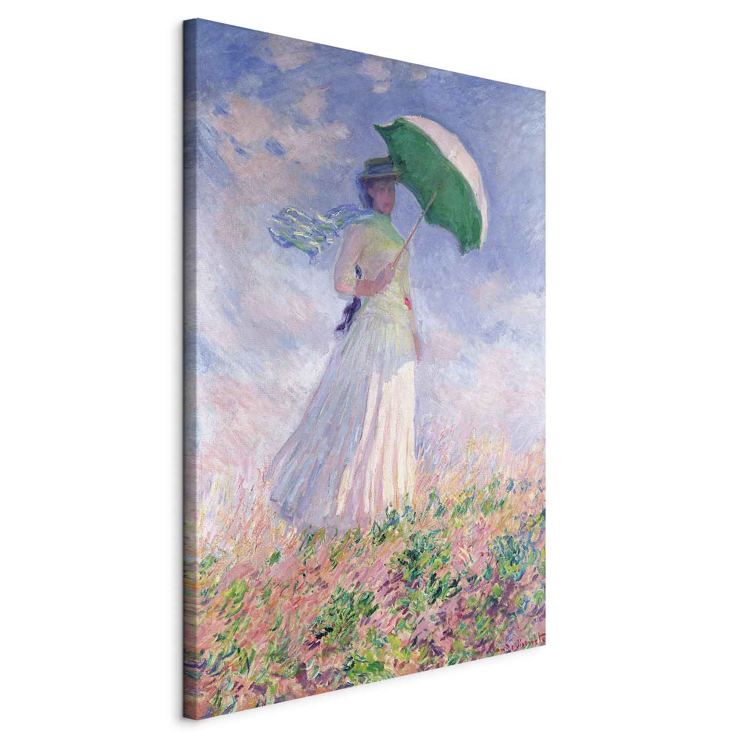 Woman with a Parasol Impressionist DIY Large Canvas Print