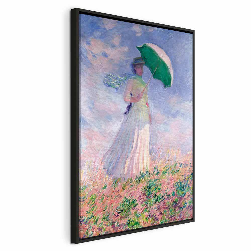 Canvas Print - Woman with a Parasol, facing right