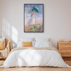 Canvas Print - Woman with a Parasol, facing right