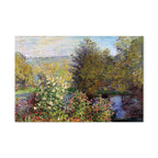 Impressionist Garden Landscape Canvas Print