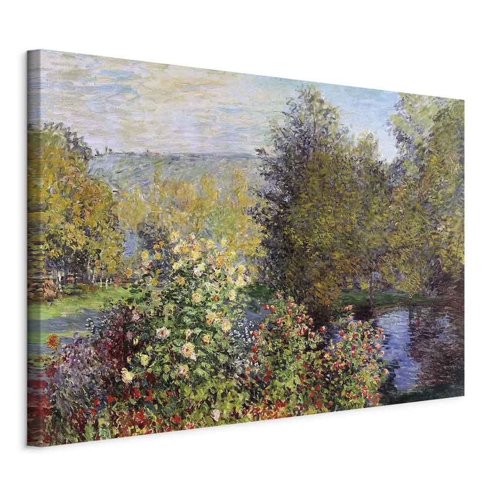 Impressionist Garden Landscape Canvas Print
