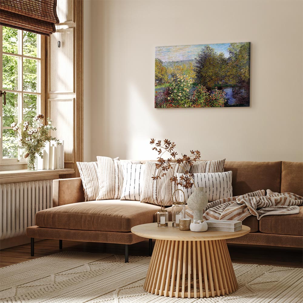 Impressionist Garden Landscape Canvas Print