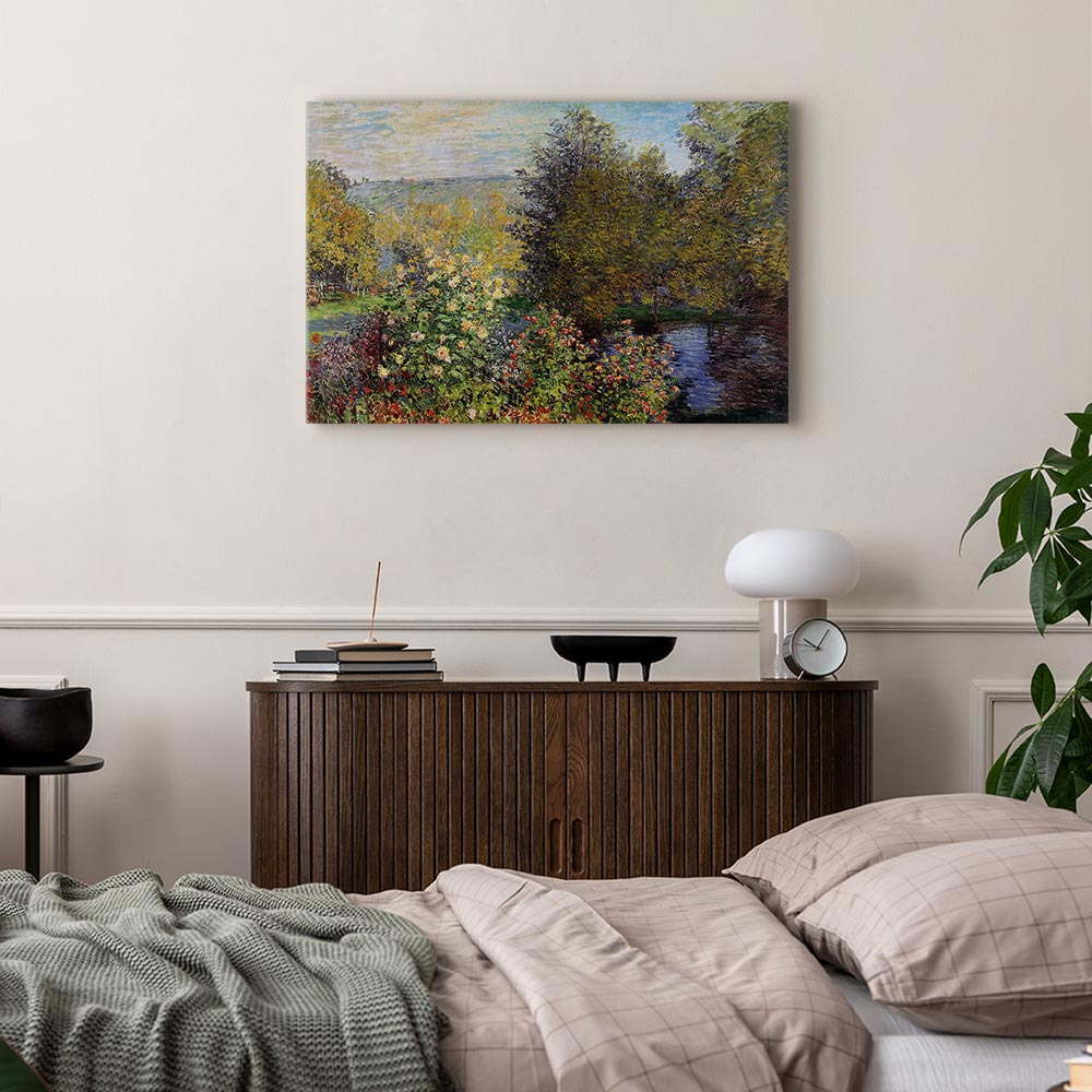 Impressionist Garden Landscape Canvas Print