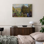 Impressionist Garden Landscape Canvas Print