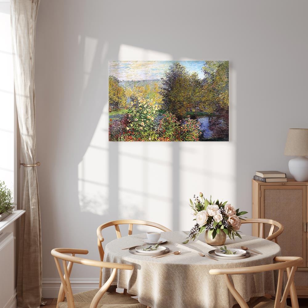 Impressionist Garden Landscape Canvas Print