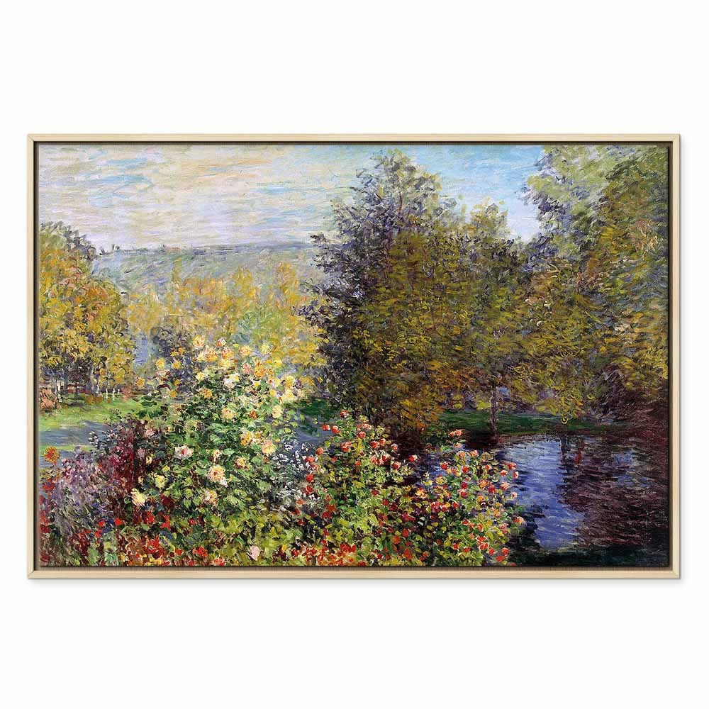 Impressionist Garden Landscape Canvas Print