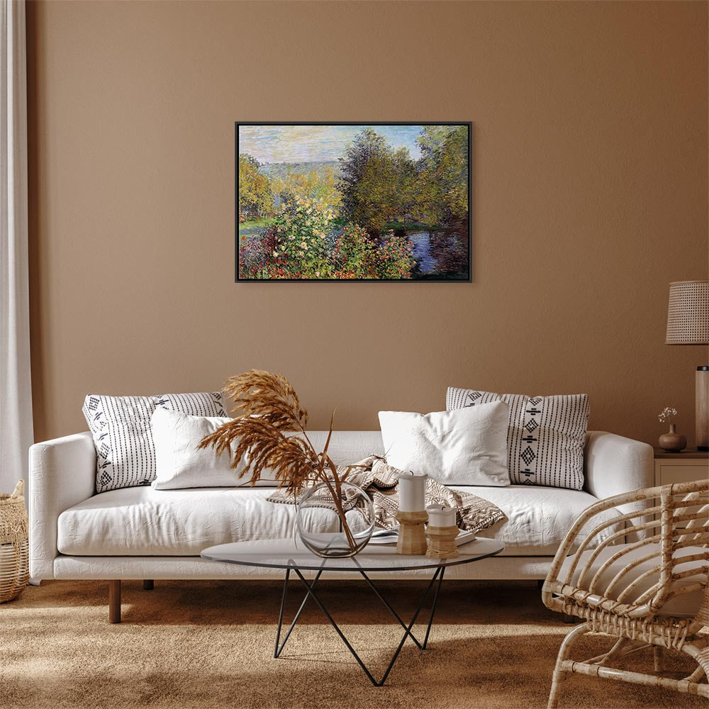 Impressionist Garden Landscape Canvas Print