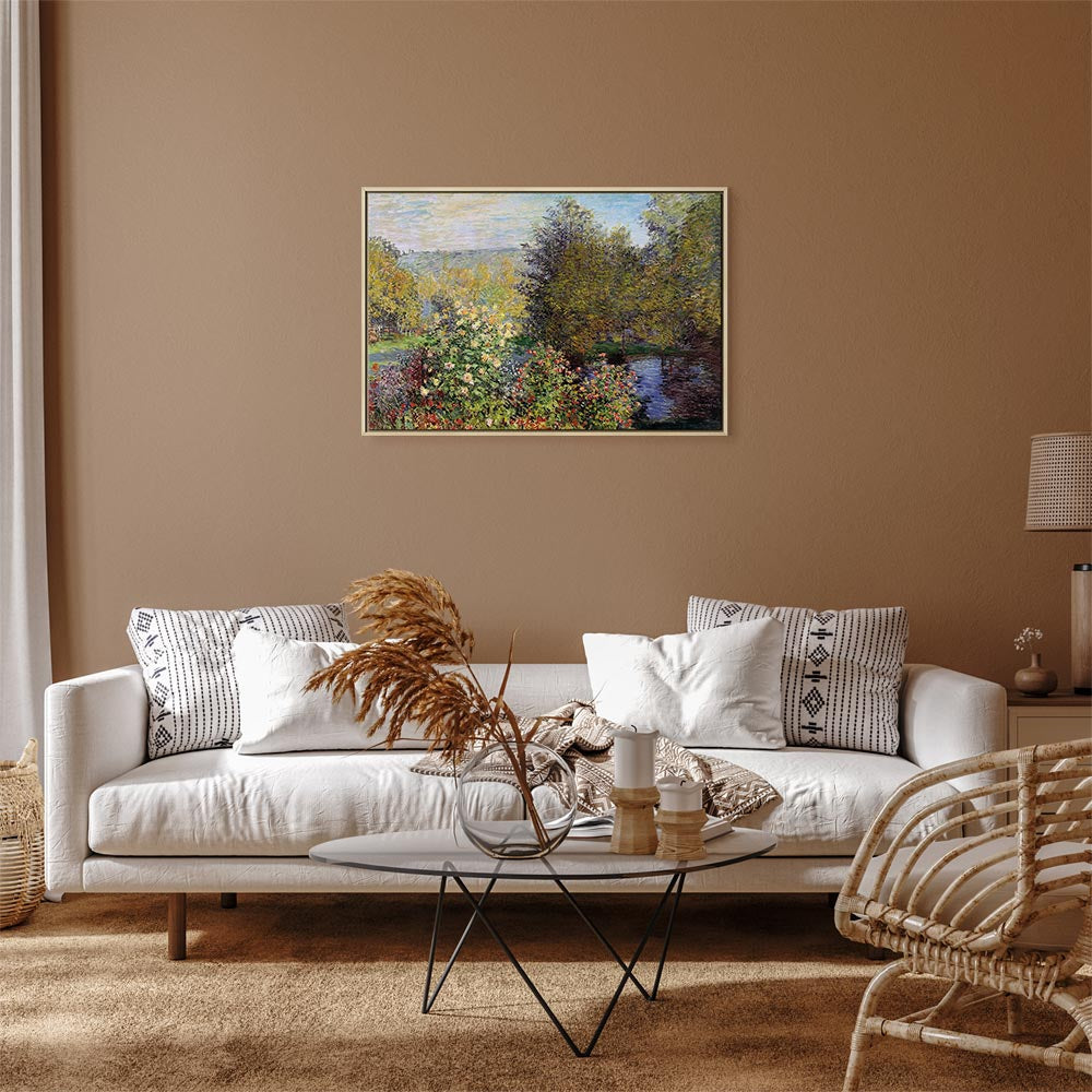 Impressionist Garden Landscape Canvas Print