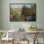 Impressionist Garden Landscape Canvas Print