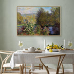 Impressionist Garden Landscape Canvas Print