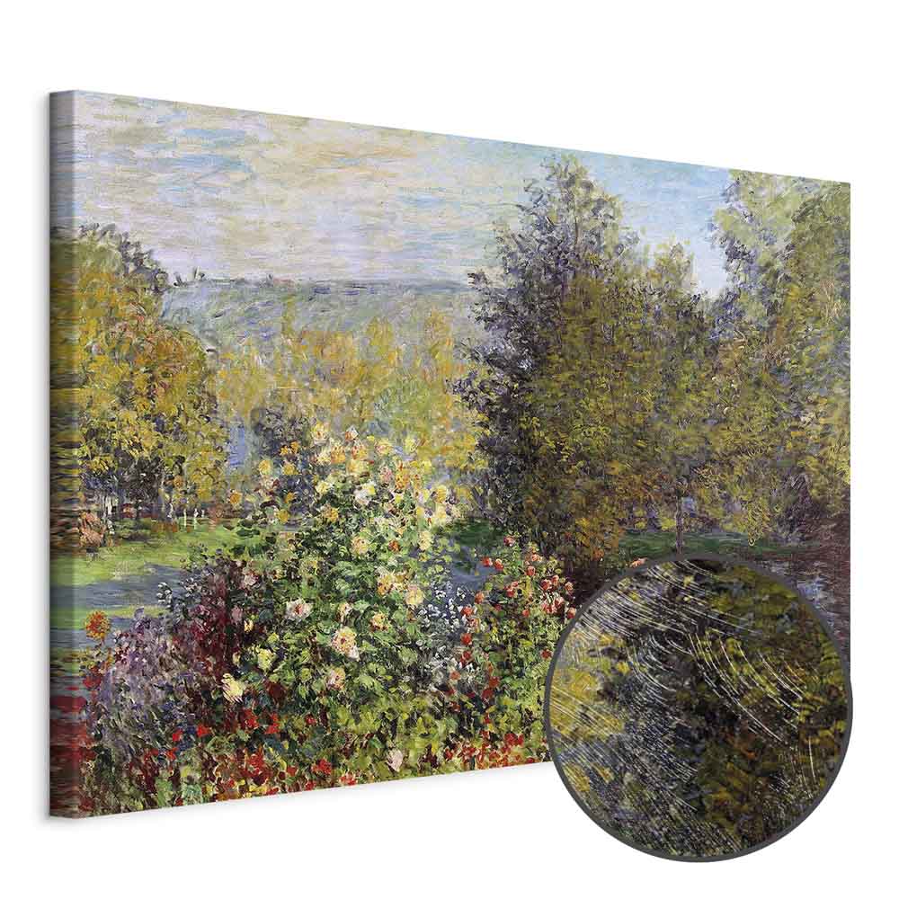 Impressionist Garden Landscape Canvas Print