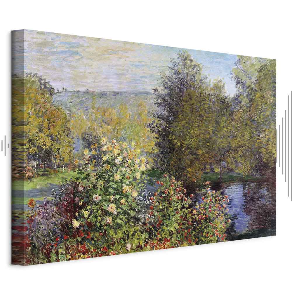 Impressionist Garden Landscape Canvas Print