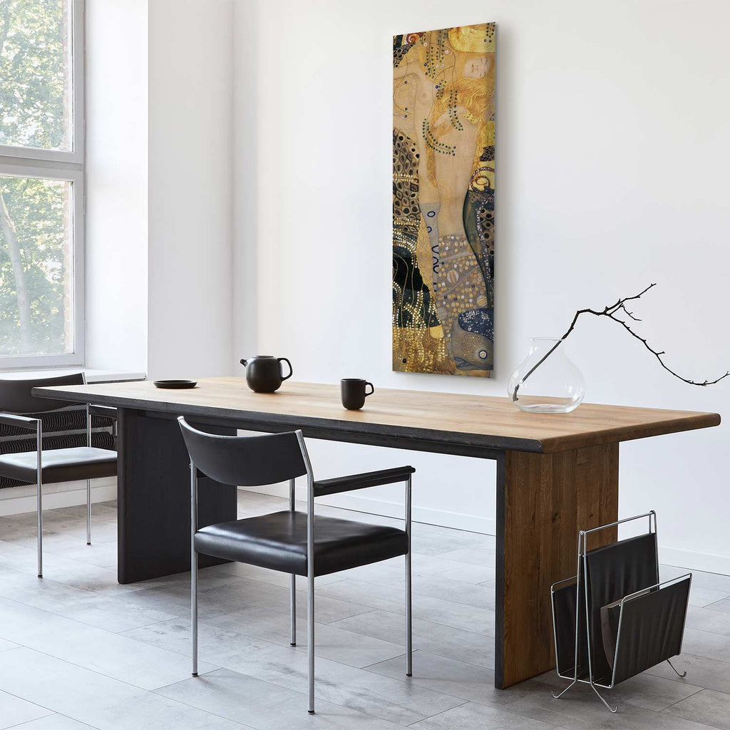 Klimt Water Serpents Gold Art Canvas Print