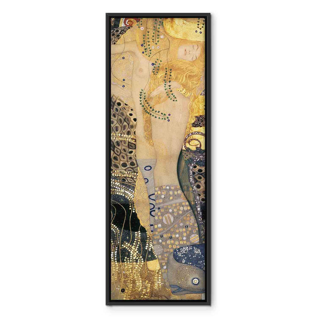 Klimt Water Serpents Gold Art Canvas Print