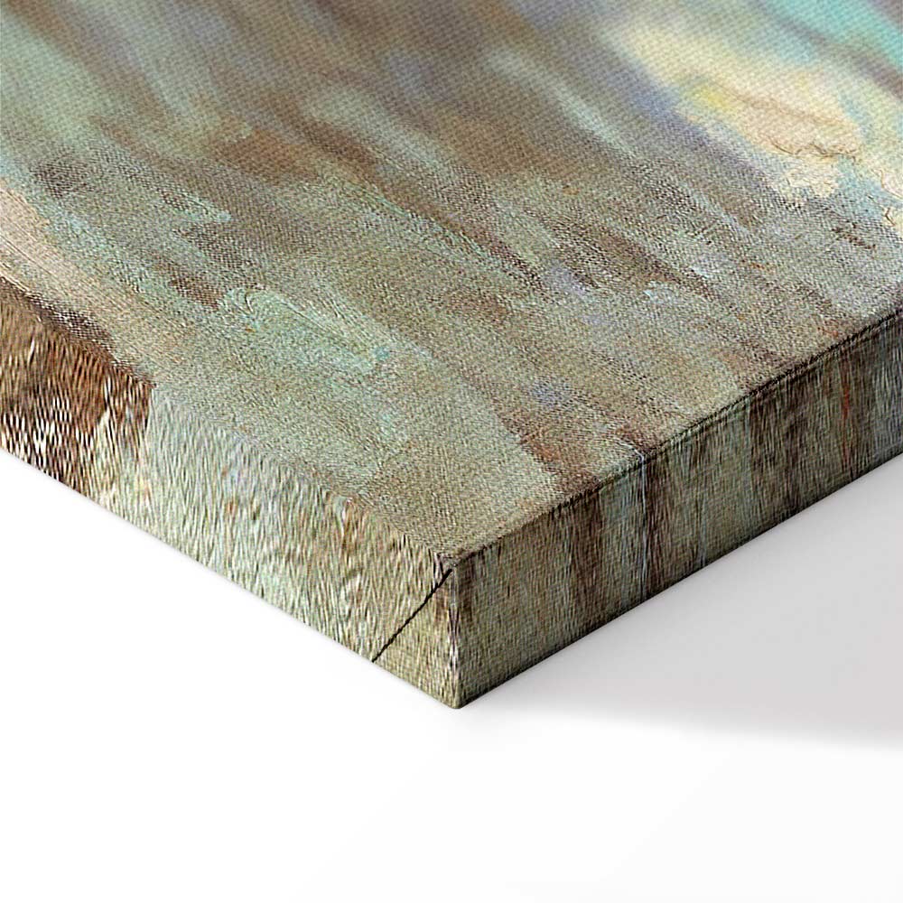 Fishing Boats Beach Classic Canvas Print