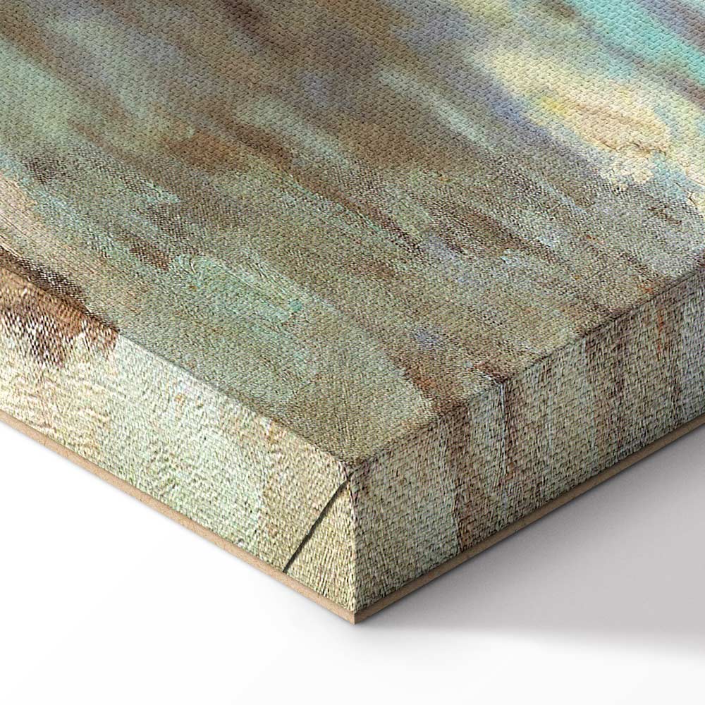 Fishing Boats Beach Classic Canvas Print