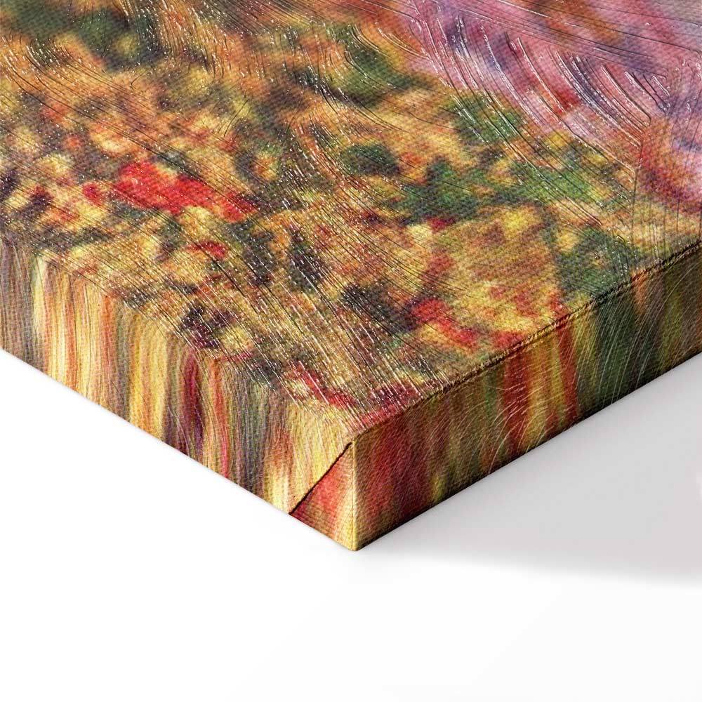 Monet Tulip Fields Windmill Landscape Canvas Print