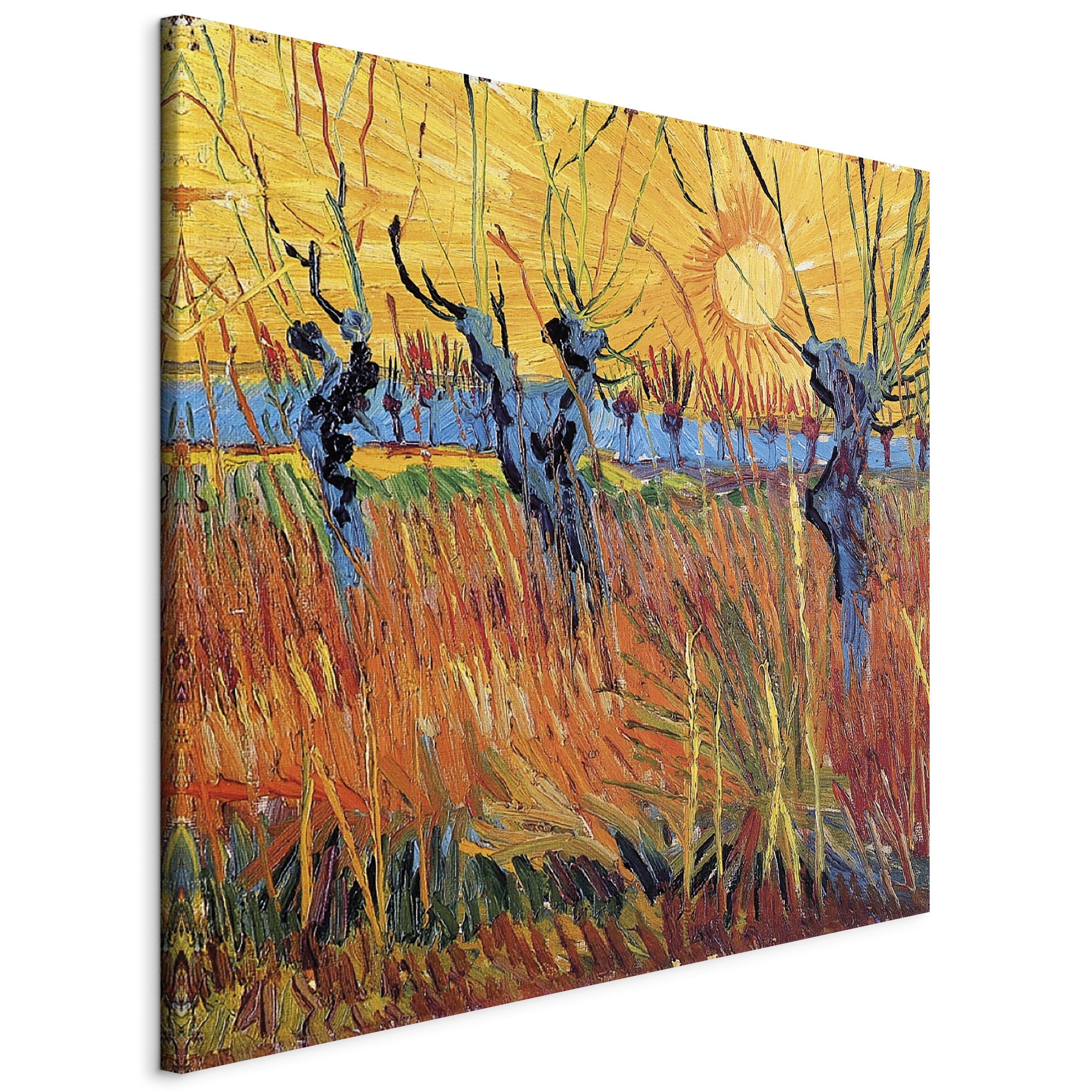 Canvas Print - Willows at Sunset