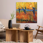 Canvas Print - Willows at Sunset