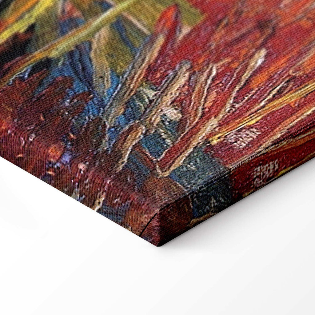 Willows at Sunset Landscape Canvas Print