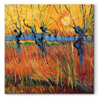 Willows at Sunset Landscape Canvas Print