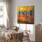 Willows at Sunset Landscape Canvas Print