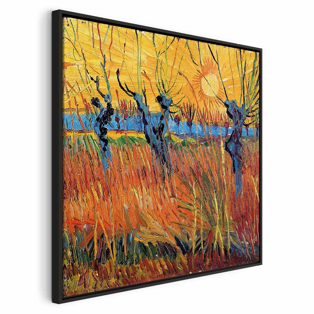 Willows at Sunset Landscape Canvas Print