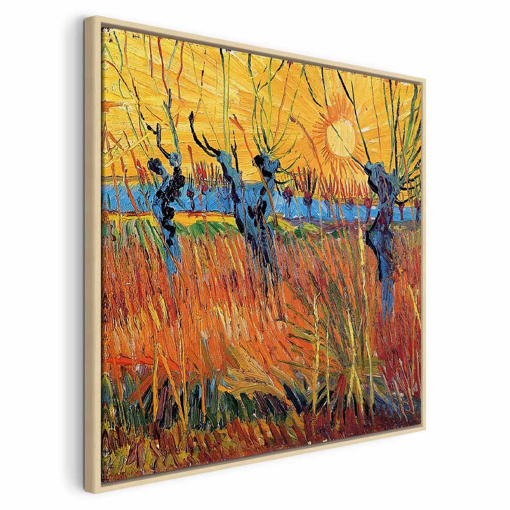 Willows at Sunset Landscape Canvas Print