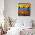 Willows at Sunset Landscape Canvas Print