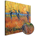 Willows at Sunset Landscape Canvas Print