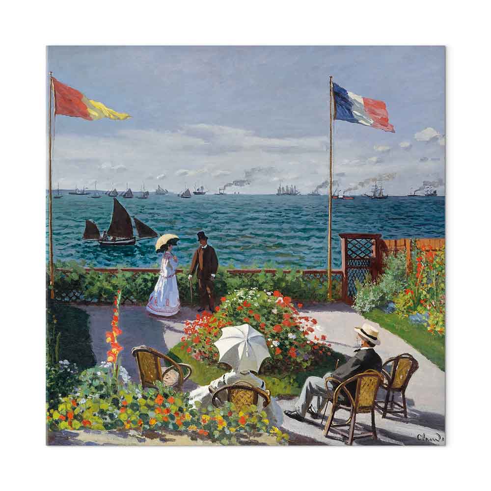 Monet Terrace at Sainte-Adresse Classic Canvas Print