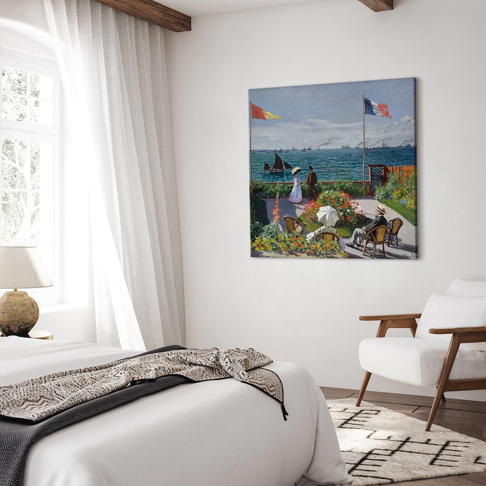 Monet Terrace at Sainte-Adresse Classic Canvas Print