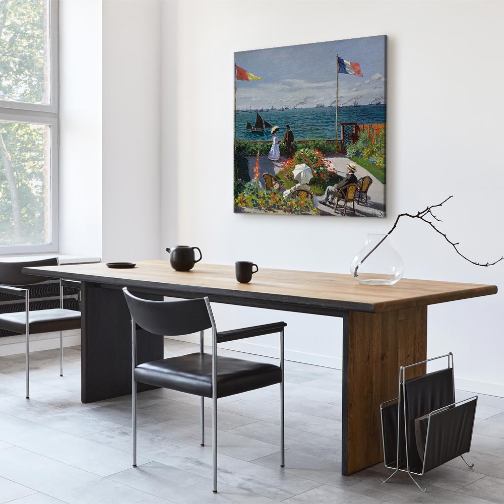 Monet Terrace at Sainte-Adresse Classic Canvas Print