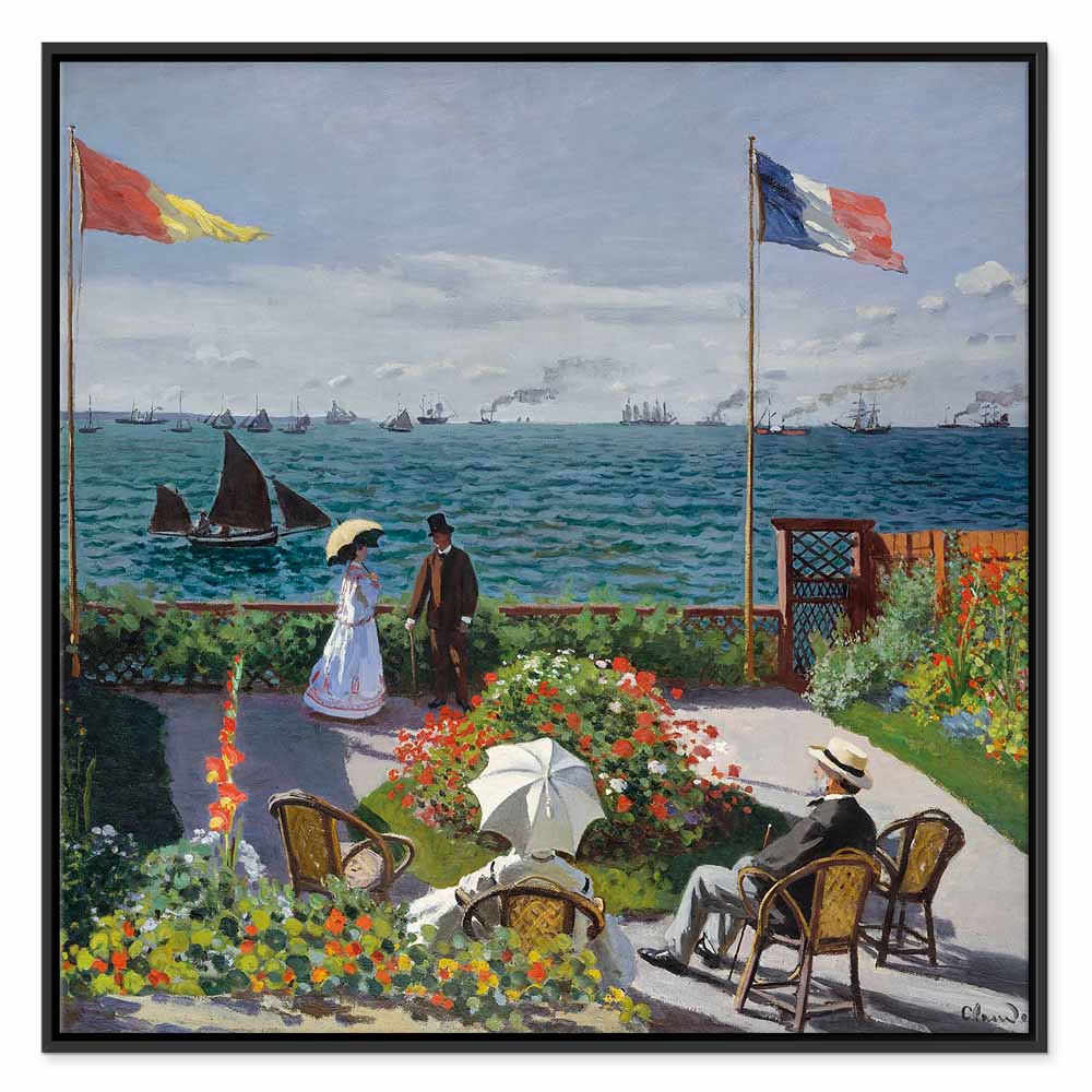 Monet Terrace at Sainte-Adresse Classic Canvas Print
