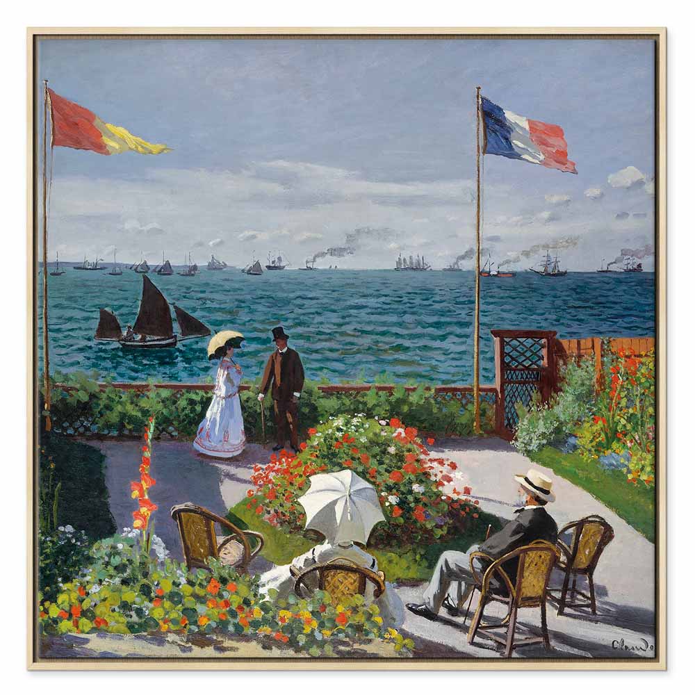 Monet Terrace at Sainte-Adresse Classic Canvas Print